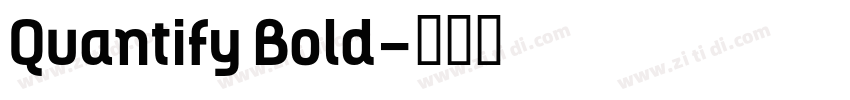 Quantify Bold字体转换